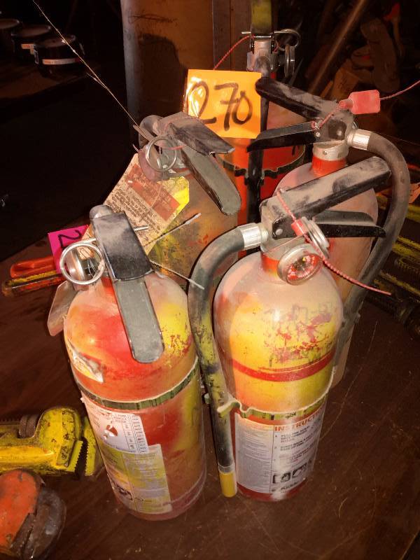 lot 270 image: 5 Fire Extinguishers