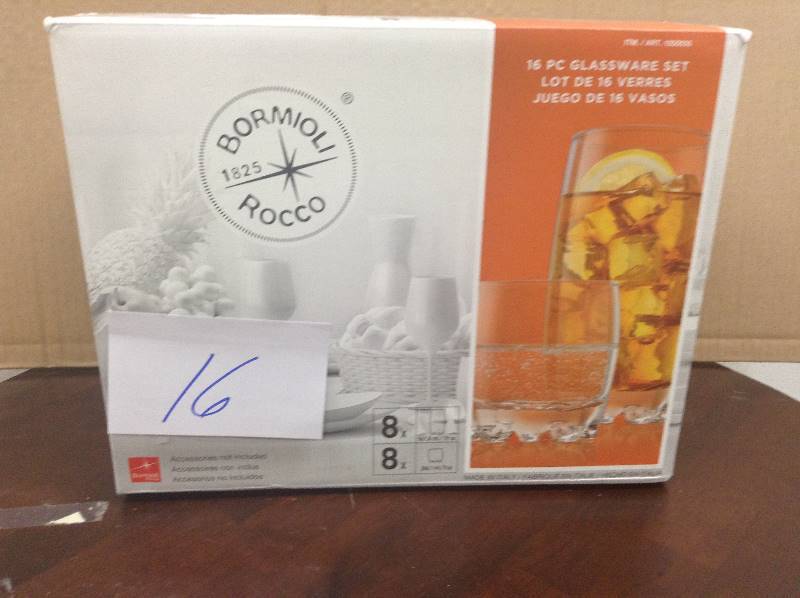 Bormioli Rocco 16 Piece Glassware Set