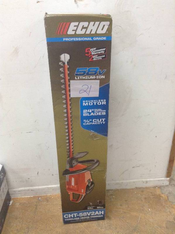 Echo 24 in. 58-Volt Lithium-Ion Brushless Cordless Hedge Trimmer Tool Only