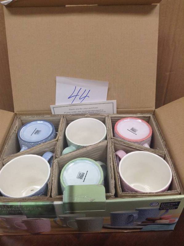 Gourmet Classics set of 6 stoneware mugs new