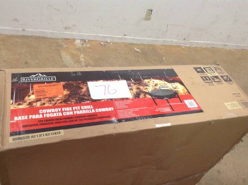 River Grille Cowboy Fire Pit Grill not used