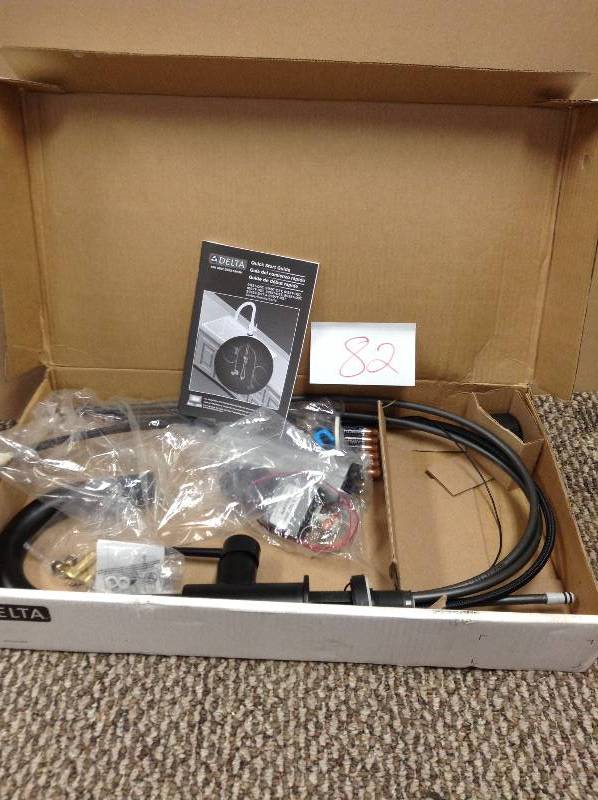 Delta Trinsic Matte Black 1-Handle Bar and Prep Faucet not used