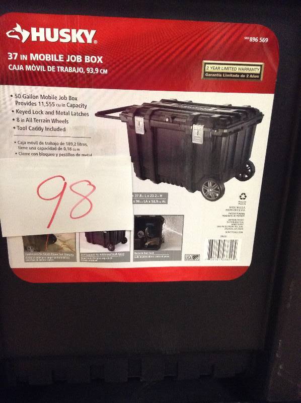 Husky 37 in Mobile Job Box not used