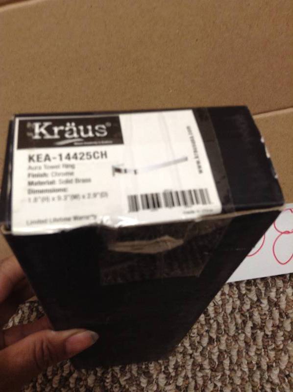 Kraus Aura towel ring KEA-14425CH