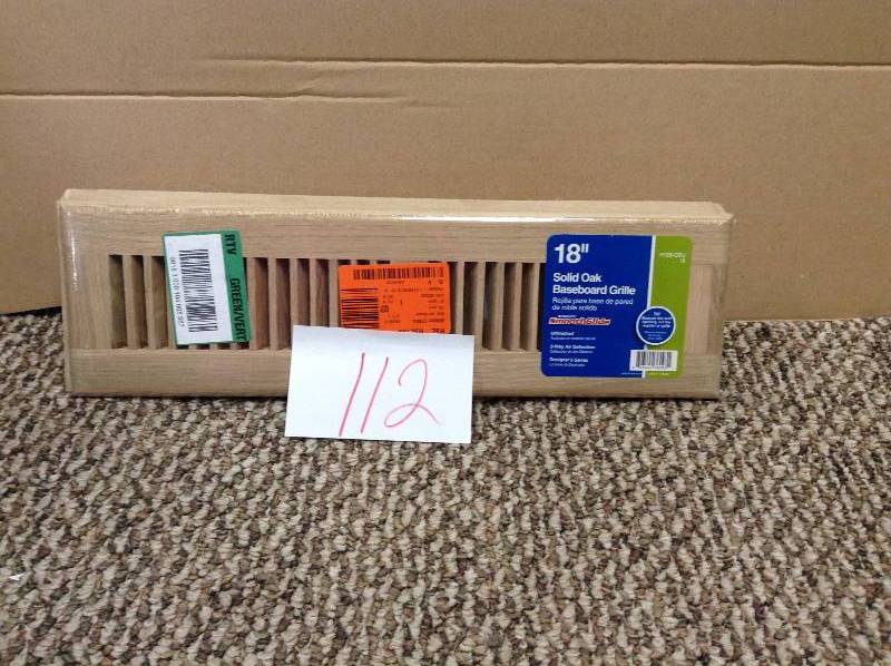 18 solid oak baseboard