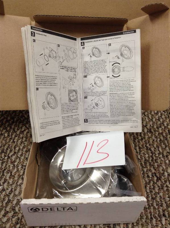Delta T17092-SS Addison Monitor 17 Series Valve Trim Only, Stainless