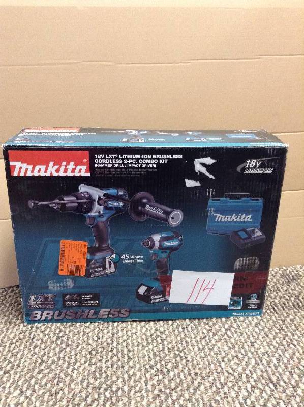 MAKITA XDT13 LITHIUM 18V BRUSHLESS 2 pc combo kit