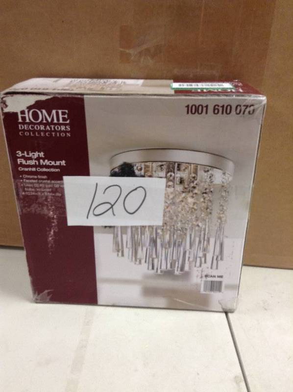 Home decorator 3 light flush mount