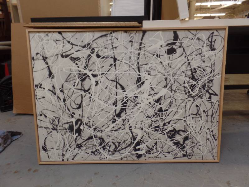 JACKSON POLLOCK REPRODUCTION ON CANVAS