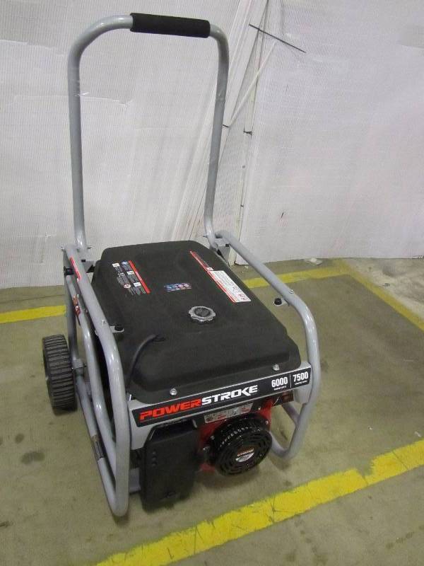 lot 4 image: PowerStroke 6,000-Watt Gasoline Powered Portable Generator