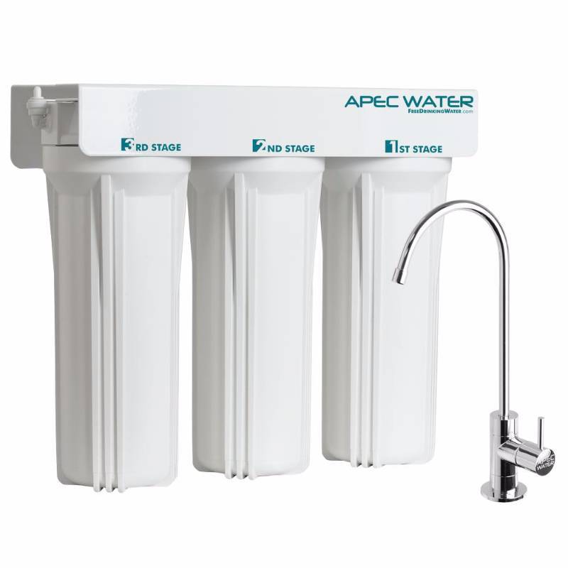 lot 31 image: APEC Water Systems WFS-Series Super Capacity Premium Quality 3-Stage Under Counter Water Filtration System