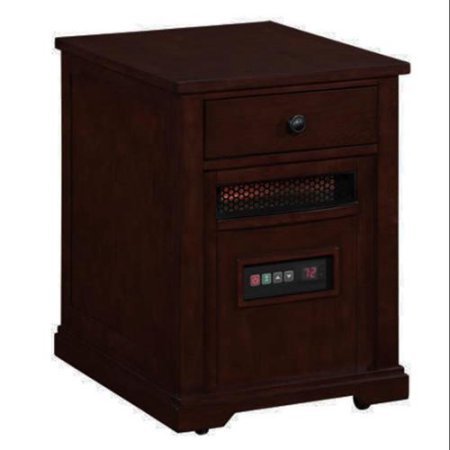 lot 52 image: Duraflame Heater End Table, Espresso