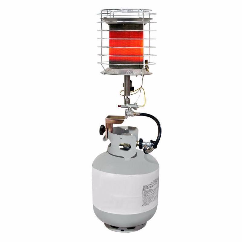 lot 55 image: (2) Dyna-Glo 40K BTU 360 Degree Tank Top Gas Portable Heater