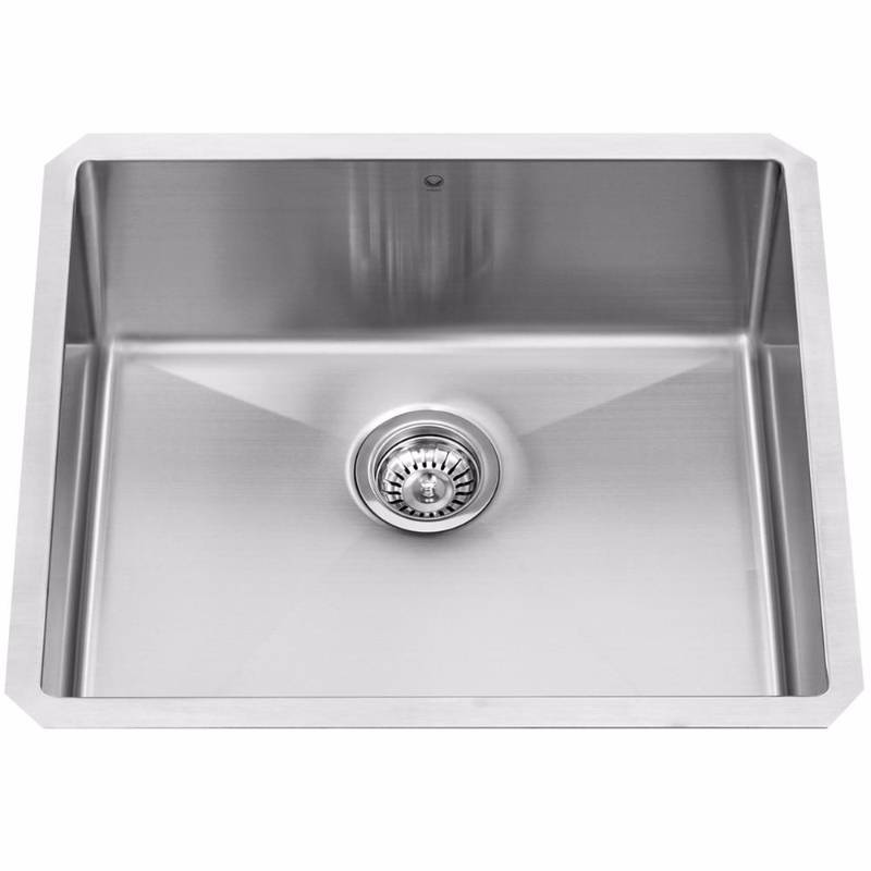 lot 68 image: VIGO Undermount Stainless Steel 23 in. Single Basin Kitchen Sink