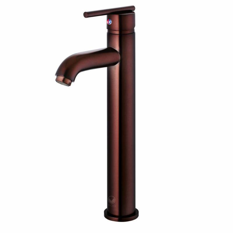 lot 71 image: VIGO Single Hole Single-Handle Low-Arc Vessel Bathroom Faucet in Oil Rubbed Bronze
