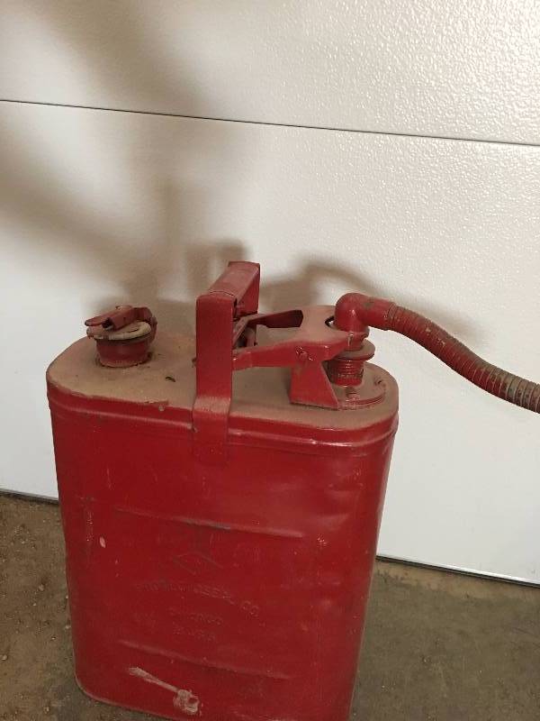 Vintage Protecto Seal Chicago 8455 Metal Safety Jerry Can