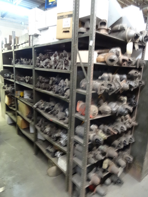lot 63 image: 7 Sections Of Metal Shelving 84 Tall,