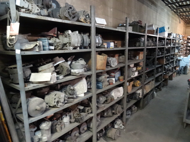 lot 65 image: 8 Sections Of Metal Shelving 37 X 25 X 84
