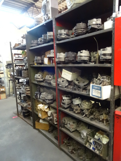 lot 74 image: 3 Metal Shelving Units. 87 Tall,