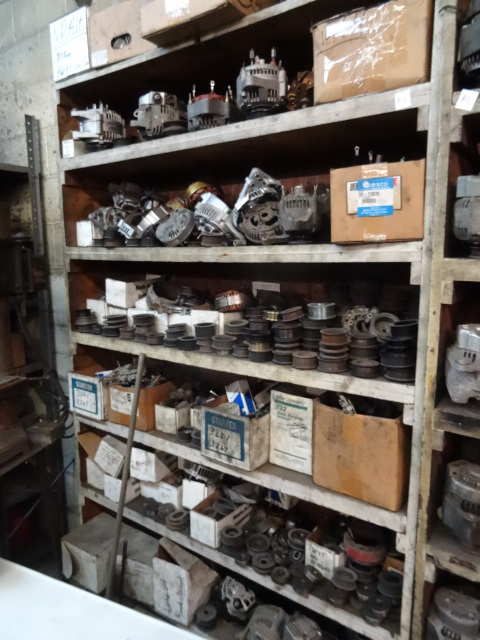lot 83 image: Wood Shelving Unit 48 X 12 X 81