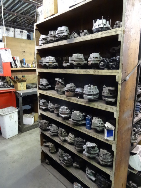 lot 94 image: Wood Shelving Unit 48 X 12 X 81