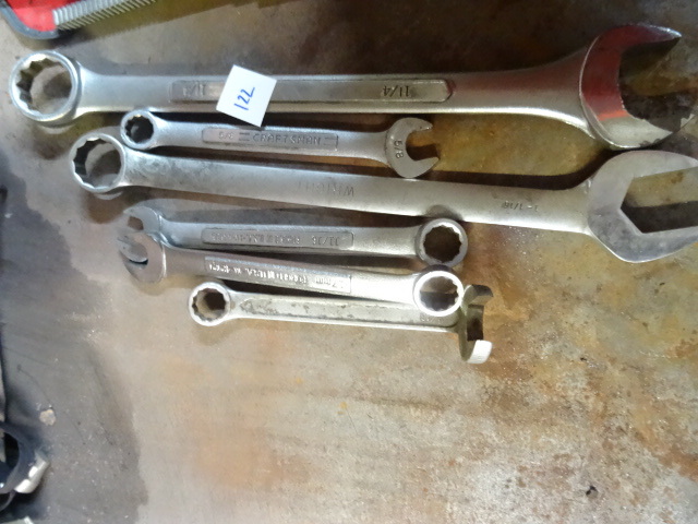 lot 122 image: Misc Name Brand Wrenches