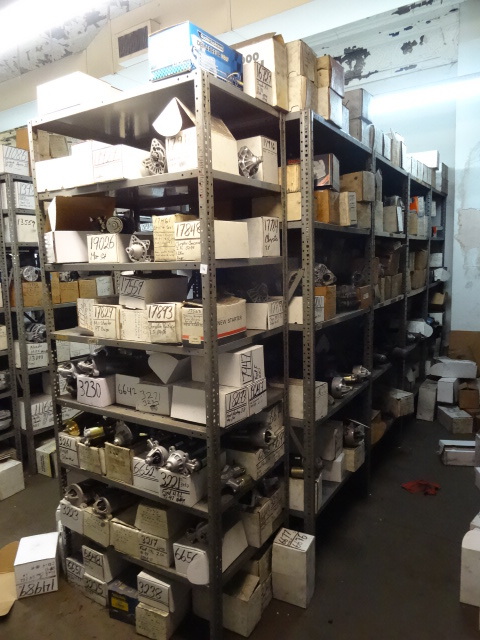 lot 134 image: 10 Metal Shelving Units. All Are 85 Tall.