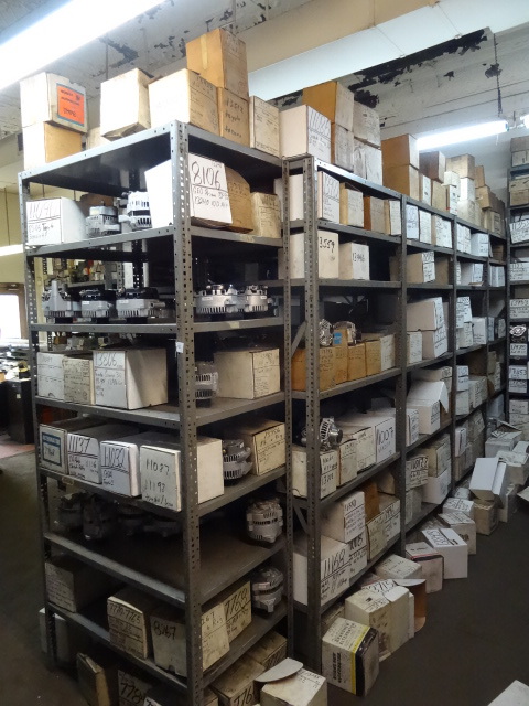 lot 135 image: 9 Metal Shelving Units. All Are 85 Tall