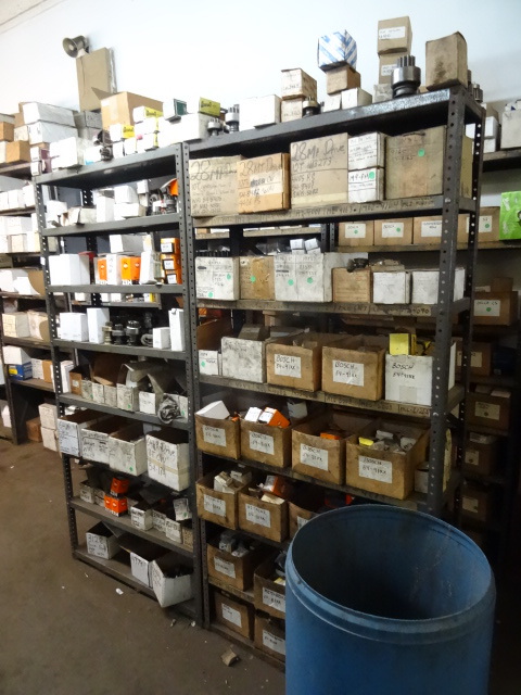 lot 136 image: 4 Metal Shelving Units 36 X 12 X 75