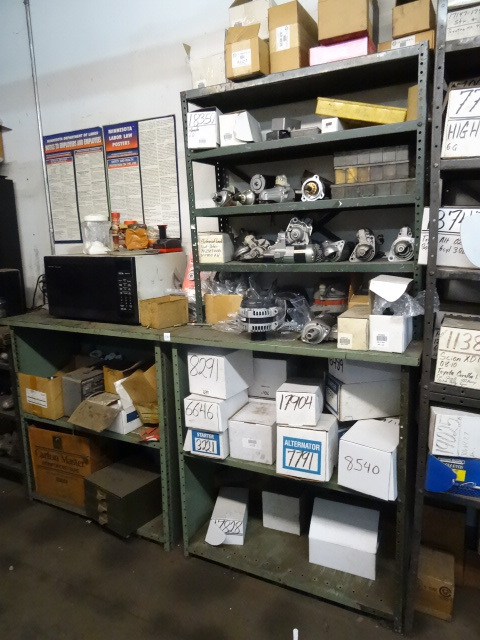 lot 138 image: 3 Metal Shelf Units 2 Are 38 X 20 X 40,