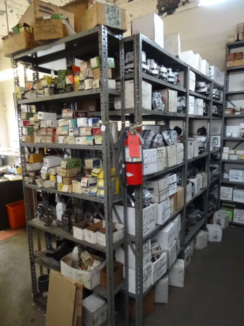 lot 139 image: 7 Metal Shelving Units All Are 85 Tall,