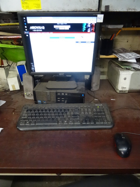lot 145 image: Dell Computer System. Optiplex 990  Core I5,