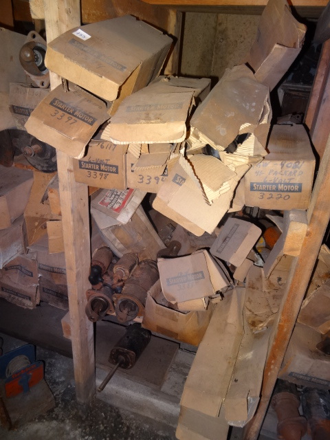 lot 153 image: Vintage New And Reman Starter Motors.
