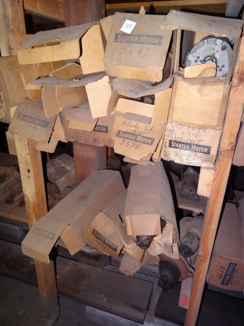 lot 155 image: Vintage New And Reman Starter Motors.