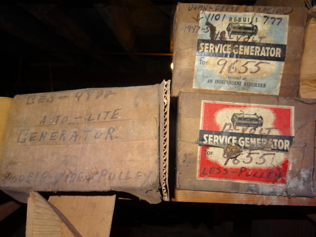 lot 156 image: Vintage New And Reman Starters And Generators