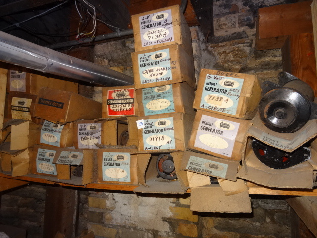 lot 158 image: Vintage New And Reman Generators Located In Basement