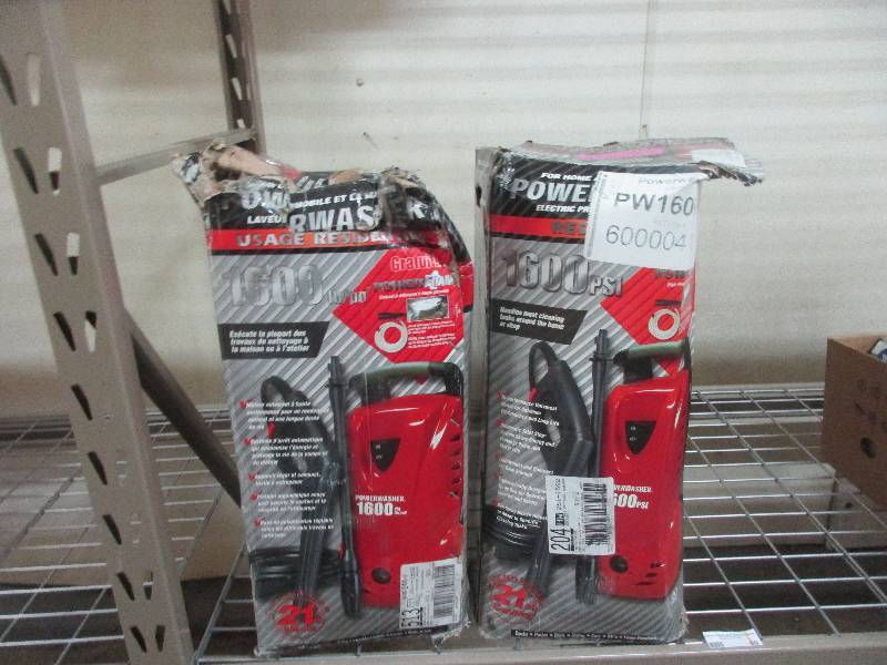 1600 psi pressure washers