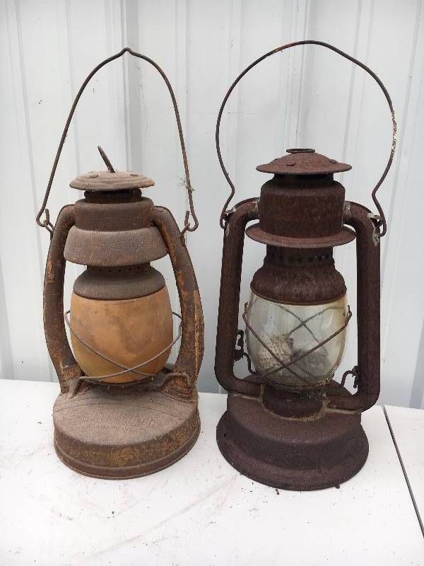 lot 17 image: Pair of Vintage Lanterns
