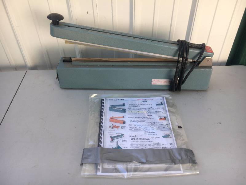 lot 79 image: 16 Uline Poly Bag Sealer w Manual