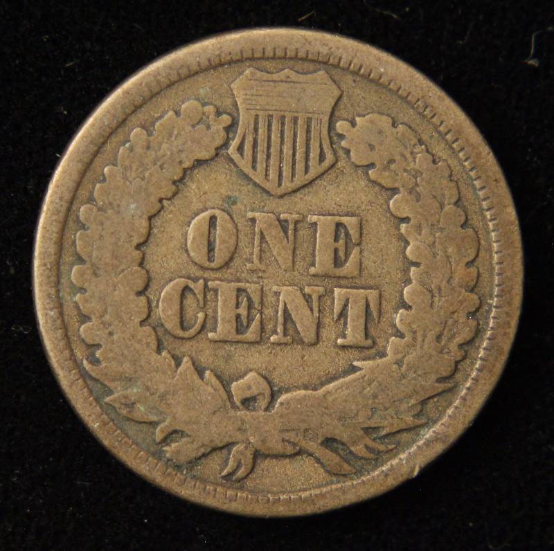 1863 COPPER NICKEL INDIAN HEAD CENT FINE