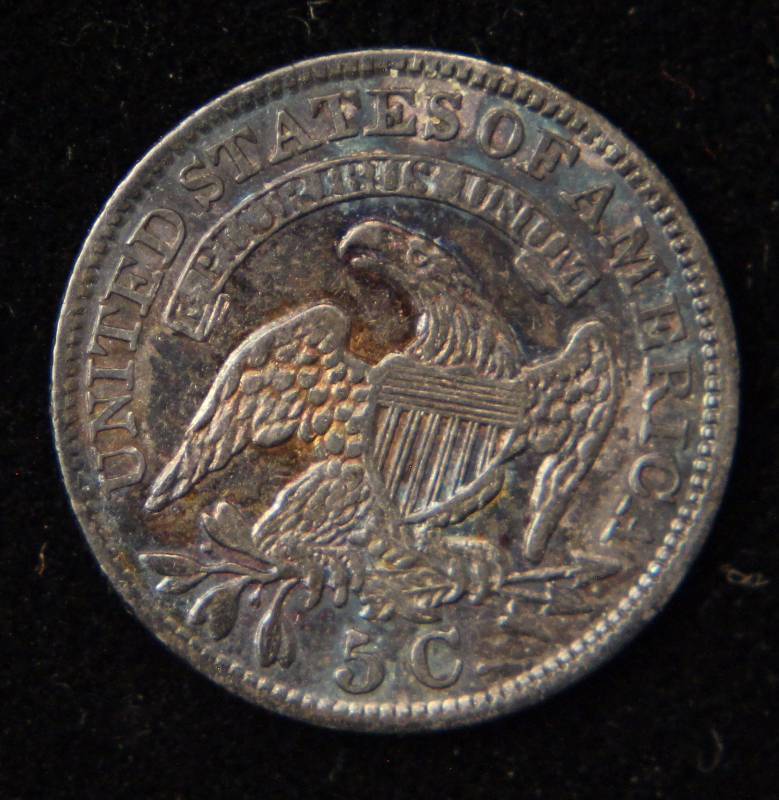 1830 US CAPPED BUST HALF DIME AU50 NICE ORIGINAL COIN