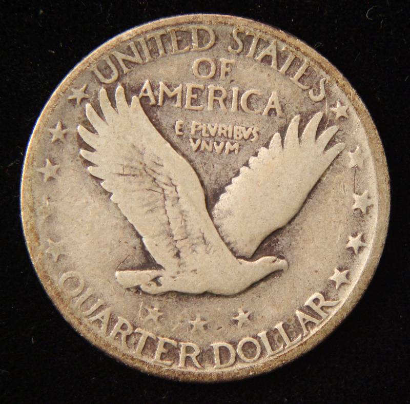 1927 TYPE II STANDING LIBERTY QUARTER FINE