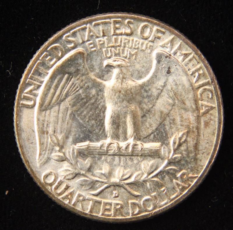 1961-D WASHINGTON SILVER QUARTER UNC