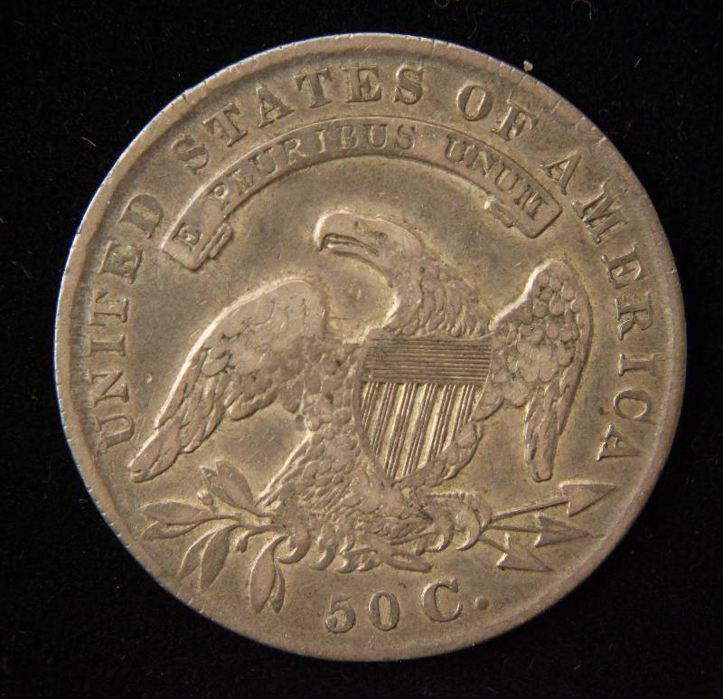 1836 US BUST SILVER HALF DOLLAR VF