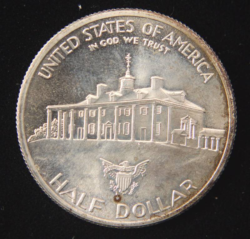 1982 US SILVER COMMEMORATIVE GEORGE WASHINGTON 250TH AU
