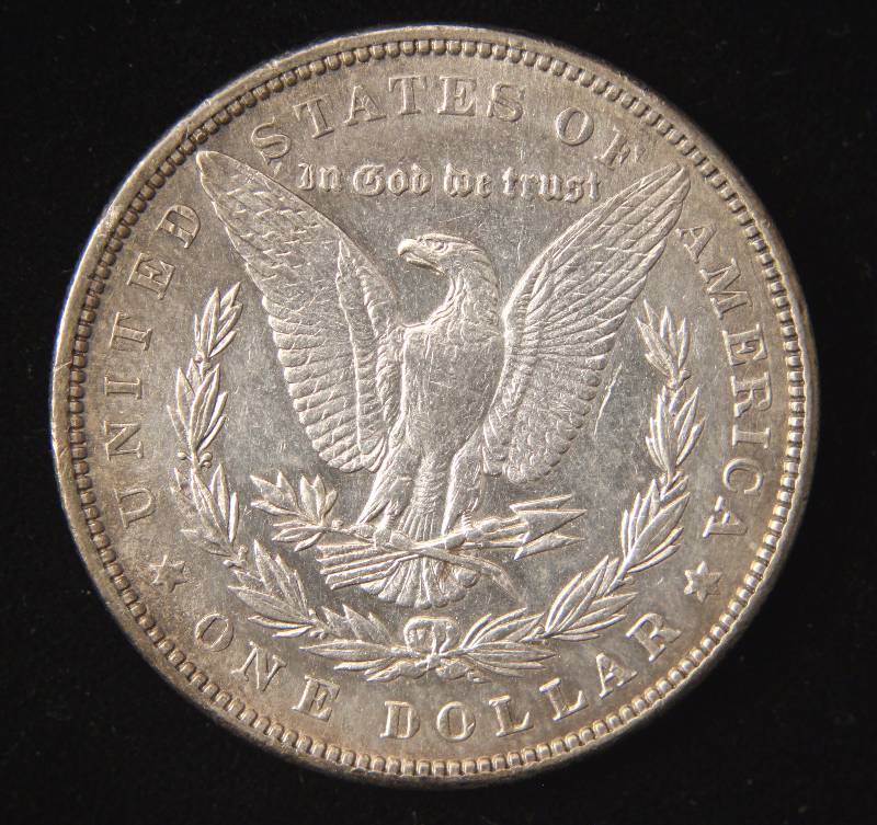 1889 MORGAN SILVER DOLLAR AU