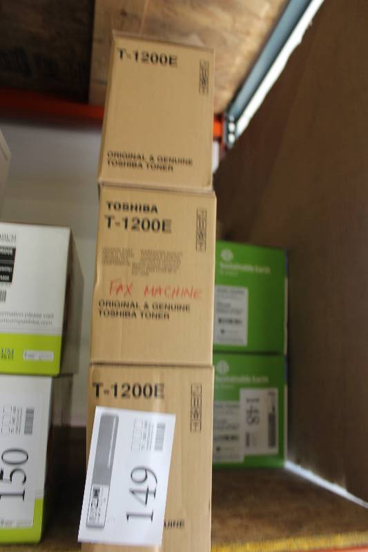 lot 149 image: Lot of (3) Toshiba T-1200E Toner Cartridges