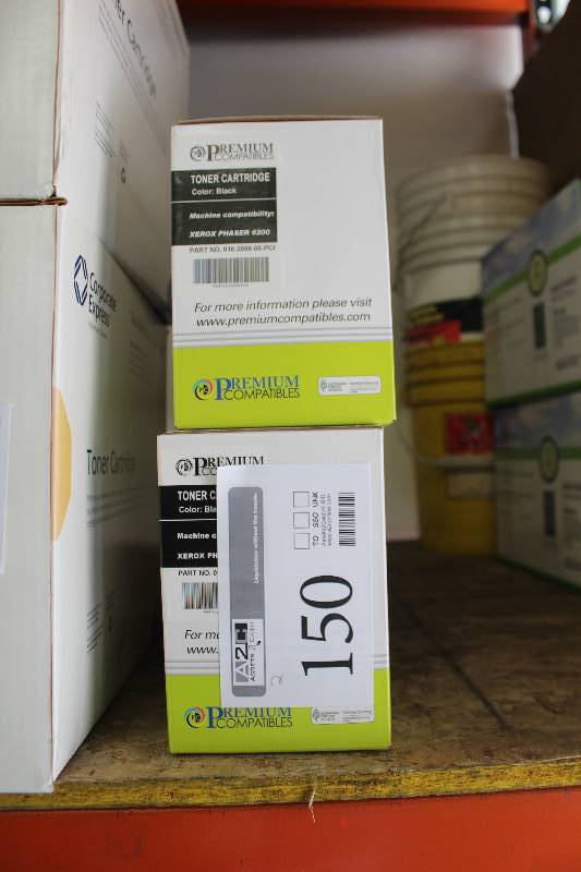 lot 150 image: Lot of (2) Premium Compatibles Xerox Phaser 6200 Toner Cartridges