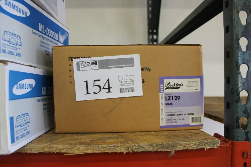 lot 154 image: Beckleys Inc. Lexmark 1382625,1382925 Remanufactured Toner Cartridges