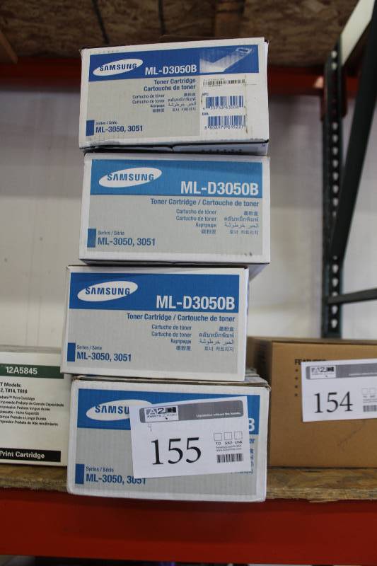 lot 155 image: Lot of (4) Samsung ML-3050,3051 Series Toner Cartridges
